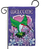 Welcome Hummingbird - Birds Garden Friends Vertical Impressions Decorative Flags HG105033 Imported