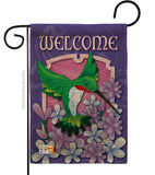 Welcome Hummingbird - Birds Garden Friends Vertical Impressions Decorative Flags HG105033 Imported