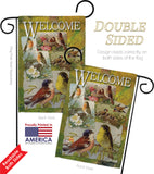 Bird Collage - Birds Garden Friends Vertical Impressions Decorative Flags HG105039 Made In USA