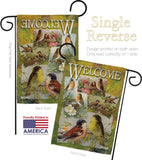 Bird Collage - Birds Garden Friends Vertical Impressions Decorative Flags HG105039 Made In USA