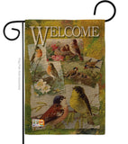 Bird Collage - Birds Garden Friends Vertical Impressions Decorative Flags HG105039 Made In USA