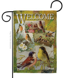 Bird Collage - Birds Garden Friends Vertical Impressions Decorative Flags HG105039 Made In USA