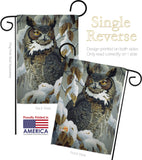 Great Horned Owl - Birds Garden Friends Vertical Impressions Decorative Flags HG105042 Made In USA