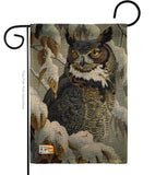 Great Horned Owl - Birds Garden Friends Vertical Impressions Decorative Flags HG105042 Made In USA