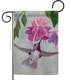 Flight of Hummingbird - Birds Garden Friends Vertical Impressions Decorative Flags HG105047 Made In USA