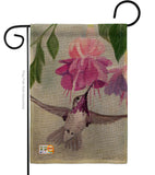 Flight of Hummingbird - Birds Garden Friends Vertical Impressions Decorative Flags HG105047 Made In USA