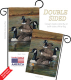 Geese - Birds Garden Friends Vertical Impressions Decorative Flags HG105049 Made In USA