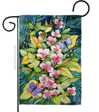Orchids And Hummingbirds - Birds Garden Friends Vertical Impressions Decorative Flags HG105055 Made In USA