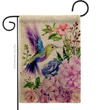 Purple Hummingbird - Birds Garden Friends Vertical Impressions Decorative Flags HG105063 Made In USA
