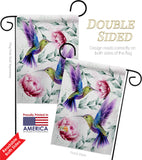 Hummingbirds In Flight - Birds Garden Friends Vertical Impressions Decorative Flags HG105068 Made In USA