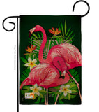 Tropical Flamingo - Birds Garden Friends Vertical Impressions Decorative Flags HG137031 Made In USA