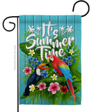 Tropical Summer - Birds Garden Friends Vertical Impressions Decorative Flags HG137165 Made In USA