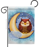 Midnight Owl - Birds Garden Friends Vertical Impressions Decorative Flags HG137356 Made In USA