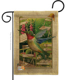 Hummingbird Garden - Birds Garden Friends Vertical Impressions Decorative Flags HG191058 Made In USA