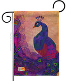 Beautiful Peafowl - Birds Garden Friends Vertical Impressions Decorative Flags HG192123 Made In USA