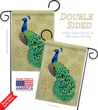 Peacock - Birds Garden Friends Vertical Impressions Decorative Flags HG192346 Made In USA