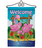 Flamingos - Birds Garden Friends Vertical Impressions Decorative Flags HG105029 Made In USA