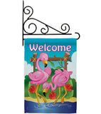 Flamingos - Birds Garden Friends Vertical Impressions Decorative Flags HG105029 Made In USA