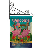 Flamingos - Birds Garden Friends Vertical Impressions Decorative Flags HG105029 Made In USA