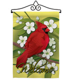 Cardinal - Birds Garden Friends Vertical Impressions Decorative Flags HG105032 Made In USA