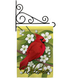 Cardinal - Birds Garden Friends Vertical Impressions Decorative Flags HG105032 Made In USA