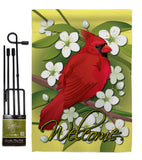 Cardinal - Birds Garden Friends Vertical Impressions Decorative Flags HG105032 Made In USA