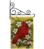 Cardinal - Birds Garden Friends Vertical Impressions Decorative Flags HG105032 Made In USA