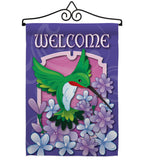 Welcome Hummingbird - Birds Garden Friends Vertical Impressions Decorative Flags HG105033 Imported