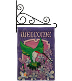 Welcome Hummingbird - Birds Garden Friends Vertical Impressions Decorative Flags HG105033 Imported