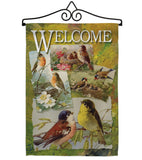 Bird Collage - Birds Garden Friends Vertical Impressions Decorative Flags HG105039 Made In USA