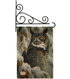 Great Horned Owl - Birds Garden Friends Vertical Impressions Decorative Flags HG105042 Made In USA