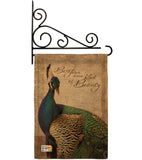 Peacock - Birds Garden Friends Vertical Impressions Decorative Flags HG105043 Made In USA