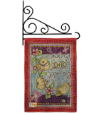 Swing into Spring - Birds Garden Friends Vertical Impressions Decorative Flags HG105045 Made In USA