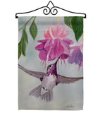 Flight of Hummingbird - Birds Garden Friends Vertical Impressions Decorative Flags HG105047 Made In USA