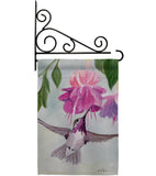 Flight of Hummingbird - Birds Garden Friends Vertical Impressions Decorative Flags HG105047 Made In USA