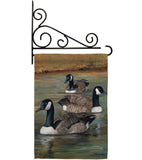 Geese - Birds Garden Friends Vertical Impressions Decorative Flags HG105049 Made In USA