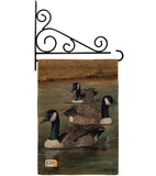 Geese - Birds Garden Friends Vertical Impressions Decorative Flags HG105049 Made In USA