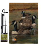 Geese - Birds Garden Friends Vertical Impressions Decorative Flags HG105049 Made In USA