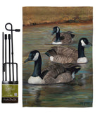 Geese - Birds Garden Friends Vertical Impressions Decorative Flags HG105049 Made In USA