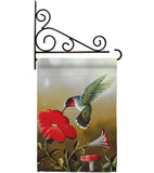 Ruby Hummingbird - Birds Garden Friends Vertical Impressions Decorative Flags HG105050 Made In USA