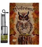 Owl Watching - Birds Garden Friends Vertical Impressions Decorative Flags HG105052 Made In USA