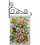 Orchid Splendor with Birds - Birds Garden Friends Vertical Impressions Decorative Flags HG105054 Made In USA