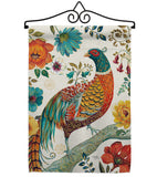 Suzani Peacock - Birds Garden Friends Vertical Impressions Decorative Flags HG105056 Made In USA