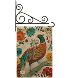 Suzani Peacock - Birds Garden Friends Vertical Impressions Decorative Flags HG105056 Made In USA