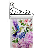 Purple Hummingbird - Birds Garden Friends Vertical Impressions Decorative Flags HG105063 Made In USA