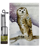 Winter Owl - Birds Garden Friends Vertical Impressions Decorative Flags HG105067 Made In USA