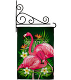 Tropical Flamingo - Birds Garden Friends Vertical Impressions Decorative Flags HG137031 Made In USA