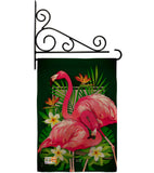 Tropical Flamingo - Birds Garden Friends Vertical Impressions Decorative Flags HG137031 Made In USA
