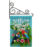 Tropical Summer - Birds Garden Friends Vertical Impressions Decorative Flags HG137165 Made In USA