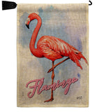 Flamingo - Birds Garden Friends Vertical Impressions Decorative Flags HG137342 Made In USA